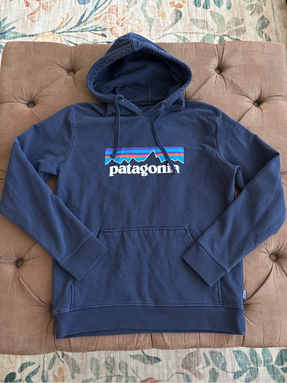 Patagonia Uprisal Hoodie Mens Medium Blue P-6 Logo‎ Fleece Sweatshirt Pullover